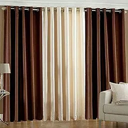 cordweave 182 cm (6 ft) Window Polyester Semi Transparent Curtain (Pack Of 3)-picture-10