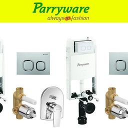 parryware Half Frame Concealed Cistern, with divater body upper Praseo set of 2 pic 270 Dual Flush Tank-picture-5