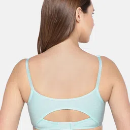 Inner Sense White & Sea Green Solid Non-Wired Non Padded Maternity Sustainable Bra Pack of 3 image 4