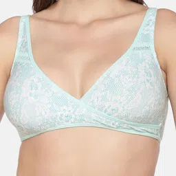 Inner Sense Pack of 3 Blue Printed Non-Wired Non Padded Maternity Sustainable Bras image 5