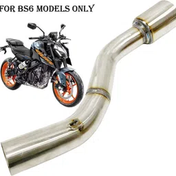 dhe best Bike Exhaust Middle Muffler Bend Pipe Stainless for KTM 250 Duke BS6 KTM NA Full Exhaust System image 1