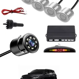 maties Car Parking Sensors - Set of 4 with Reverse Parking Camera (Silver)-108 Reversing Electromagnetic Parking Sensors With Camera-108 Parking Sensor-picture-15