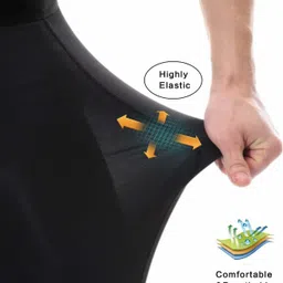 livsaucy Solid Men Black Tights image 3