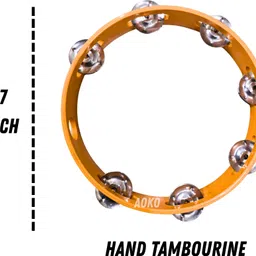 aoko 17.8 cm With Head Tambourine image 3