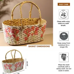 habereindia Decorative Fruit Gift Baskets,Gift Hamper Baskets (D11-L38 X W26 X H26 Cm) image 3