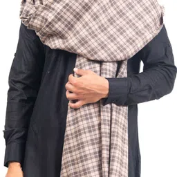 BAISA Wool Checkered, Woven Men Shawl image 5