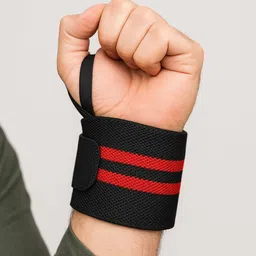 shahvero Elastic Wrist Support Strap with Thumb Loop for Gym, Weightlifting & Sports Men & Women Wrist Band-picture-32