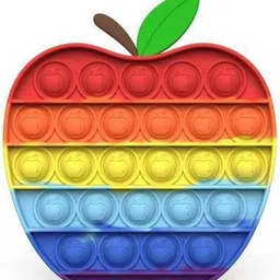 bal samrat Push Pop it Bubble Fidget Toy, Stress Relief and Anti-Anxiety Tools Sensory Toy for Autism to Relieve Stress for Kids and Adults (Rainbow Apple)-picture-19