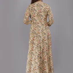 houseofcommon Floral Print Viscose Rayon Stitched Anarkali Gown image 2