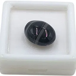 Sahiba Gems Black, Brown Cut Natural Agate Gemstone image 3