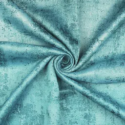 Story@home Green & Grey Set of 2 Geometric Black Out Long Door Curtain image 3