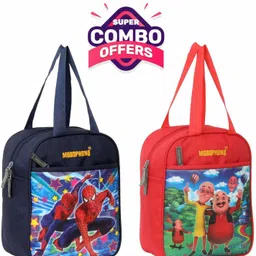 mobophono Combo pack Of 2 Spider man + Motu Patlu Waterproof Lunch Bag-picture-15