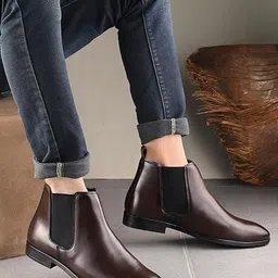 ranzag Trendy mens Chelsea boots Boots For Men Walking Shoes For Men image 3