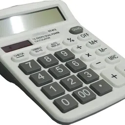jpro Black 12 Digit Commercial Calculator with solar Charging System FinancialCalculator image 4