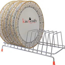kitchenify Plate Kitchen Rack Plates Stand Holder Big Size Stainless Steel Stand Modular Kitchen Stand Steel-picture-18
