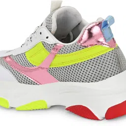 doda Colorblock Flat Sneakers with Ultra Soft Cushion Lace-Up All-Day Comfort Shoes| Running Shoes For Women image 5