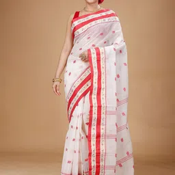 SLAGHA Woven Design Gotta Patti Pure Cotton Taant Saree-picture-18