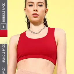 Leading Lady Pack Of 2 Full Coverage Non Padded Workout Bras With All Day Comfort-picture-40