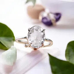 Shubhanjali Silver-Plated Stone-Studded Adjustable Finger Ring-picture-10