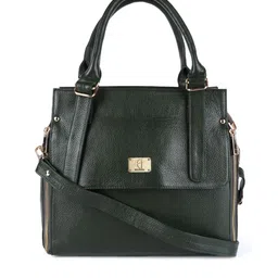 HiLEDER Green Leather Structured Handheld Bag-picture-33