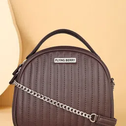 FLYING BERRY PU Structured Handheld Bag With Cut Work-picture-33