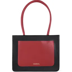 DressBerry Black Colourblocked Structured Shoulder Bag image 1