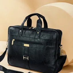 Men Black Messenger Bag-image-96