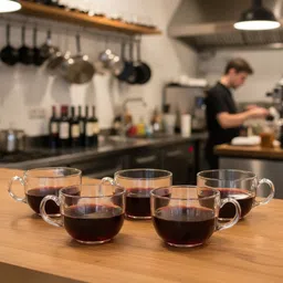 ckmaart Pack of 1 Glass ROUND CUP 140 MLDO-picture-36