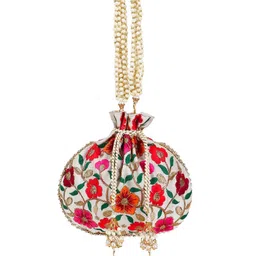 Anekaant Embroidered Potli Clutch image 2
