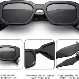 rich club UV Protection Rectangular Sunglasses (52) image 3