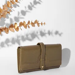 Bagsy Malone Women Animal Textured Envelope Stylish Clutch Wallet image 1