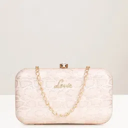 Lavie Blink Pink & Gold-Toned Framed Clutch image 2