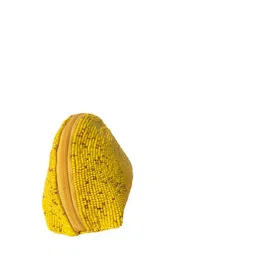 FRINGES Embroidered Half Moon Clutch image 3