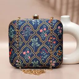 ARTKLIM Printed Box Clutch image 1