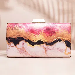 ARTKLIM Printed Box Clutch image 1