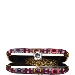 ARTKLIM Embroidered Box Clutch image 5