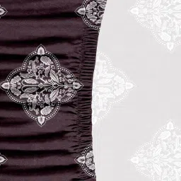 cortina Maroon Traditional Polyester (1Pc) Seater Sofa Cover image 3