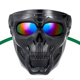 autokick Skull Mask Full Face Tactical Masks with PC Lens Eye Protection for Paintball__ Skull Face Mask Blowtorch Safety Goggle-picture-16