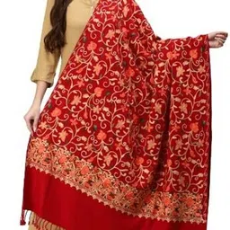 Kashmiri Thead Wool Embroidered Women Shawl image 1