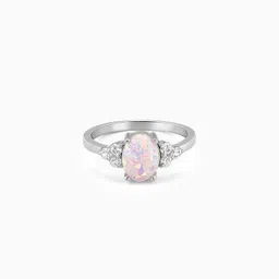 925 Silver You Are Awesome Ring| Lifetime Plating| 6 Months Warranty Sterling Silver Opal Rhodium Plated Ring-image-92