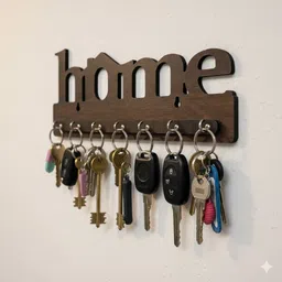 woxour entrepise HOME_BROWN_2 Wood Key Holder image 5