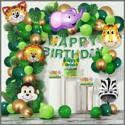 buc Solid Balloon Decoration Combo Kit With Banner Pack Of 45 Birthday Decoration Items Balloon-picture-25