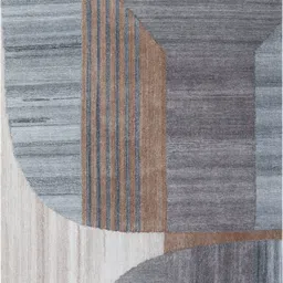 loop and cut Blue Polyester Carpet image 2