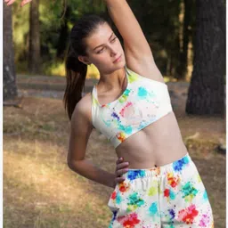 nd SWIMTS-PRINT Self Design Women Swim-dress Multicolor Swimsuit image 3