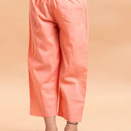 Sangria Girls Ethnic Motifs Printed Pure Cotton Kurta With Trouser image 5