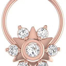 avsar Pratha 18kt Diamond Rose Gold Nose Wire-picture-20
