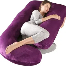 zoxab Microfibre Solid Pregnancy Pillow Pack of 1-picture-16