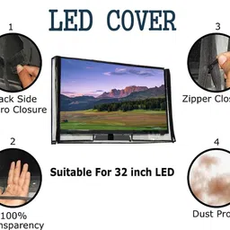 GREAT FASHION For Samsung TV , Xiaomi Mi TV , Sony TV , LG TV , Panasonic TV , lloyd TV for 24 inch 65 inch LED/LCD TV - GF_CLEAR_LED24_BA009 image 4
