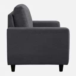 mintwud from pepperfry Sato Fabric 2 Seater Sofa In Grey Colour image 5
