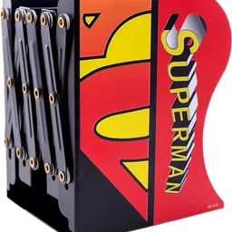 komto Avengers Theme Superman Expandable Bookend Metal Semi-Open Book Shelf-picture-18